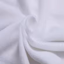 Close-up of soft white microfibre towel fabric